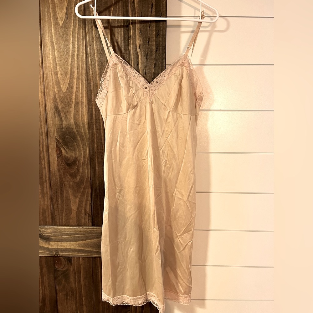 Tan slip silky